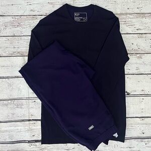 Figs MENS Purple underscrub and pant scrub set, EUC